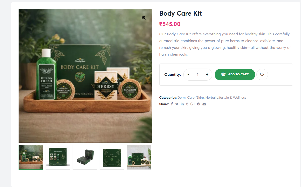 Body care kit by Herbally Touch