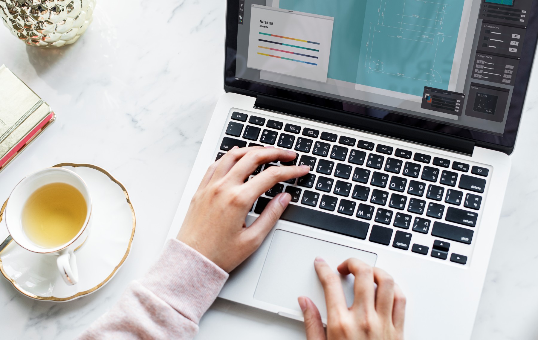 Website content showcase with product storytelling and supporting content blocks.